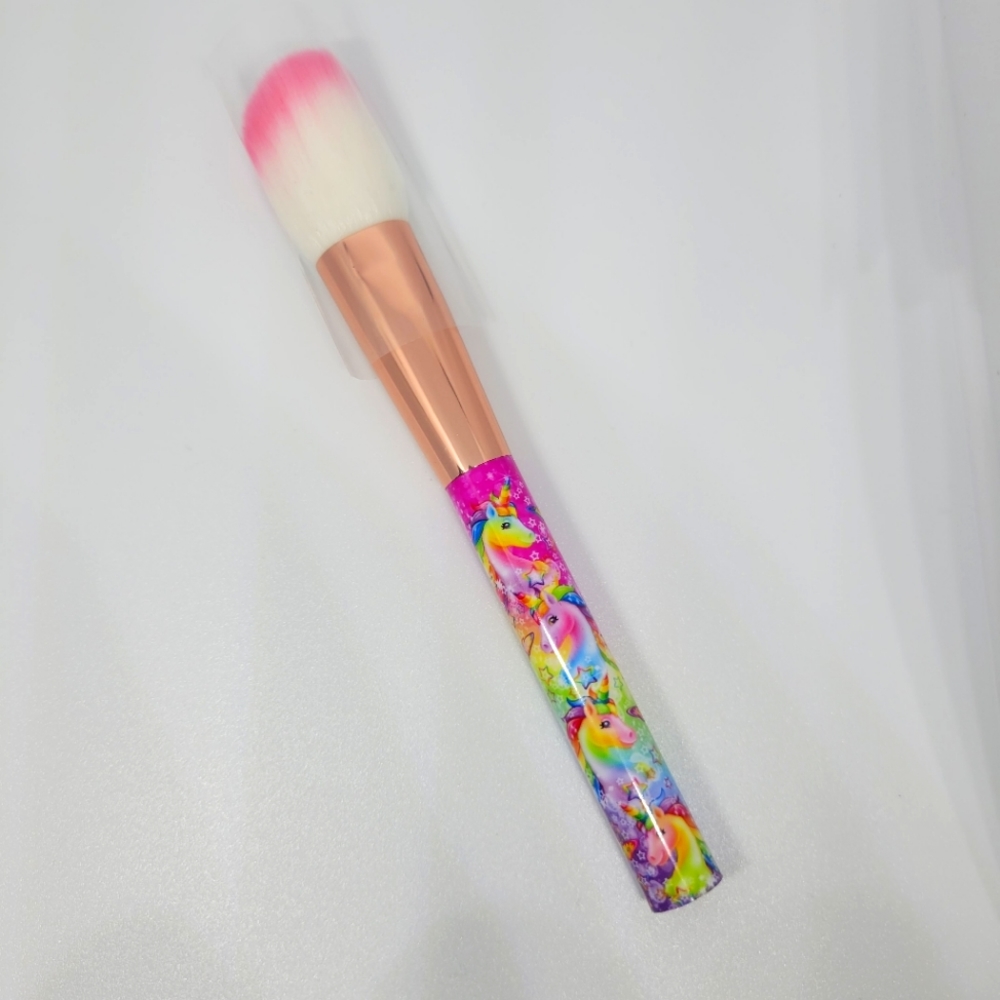 Glamour Dolls X Lisa Frank Angled Face Brush Dip Dyed Unicorns🦄 Butterfly NWT